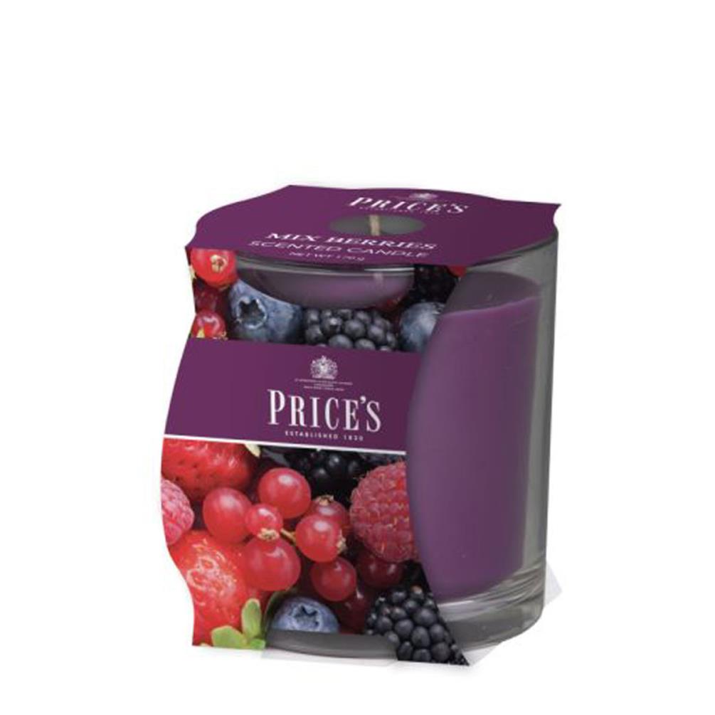 Price's Mixed Berries Boxed Small Jar Candle Extra Image 1